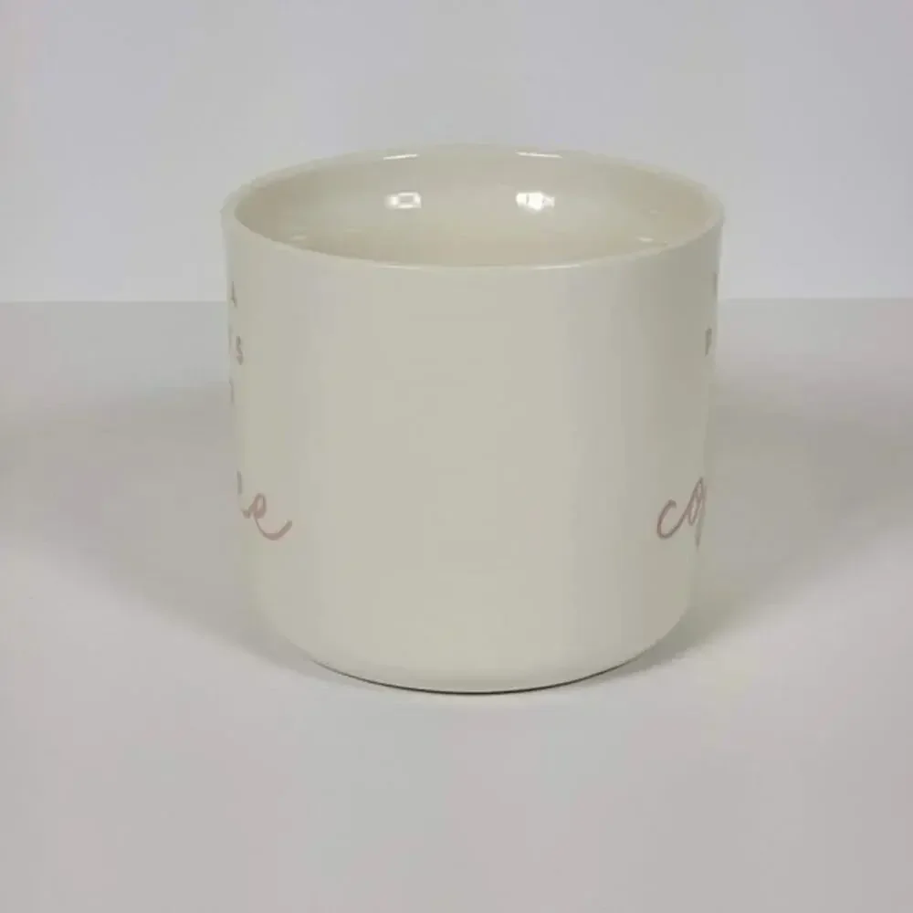 Opalhouse Yoga Pants and Coffee Mug White Pink Quote Ceramic Coffee Cup Yoga